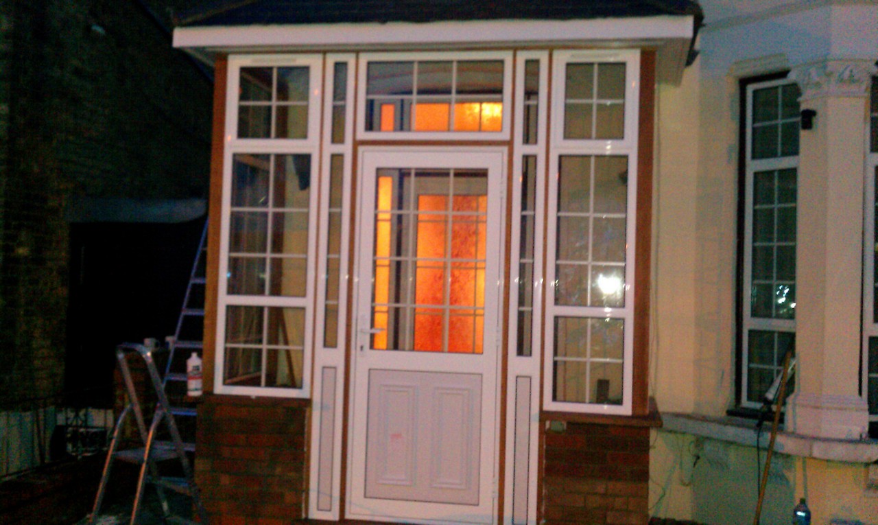 uPVC porch with Georgian bar glazing installed in Banbury